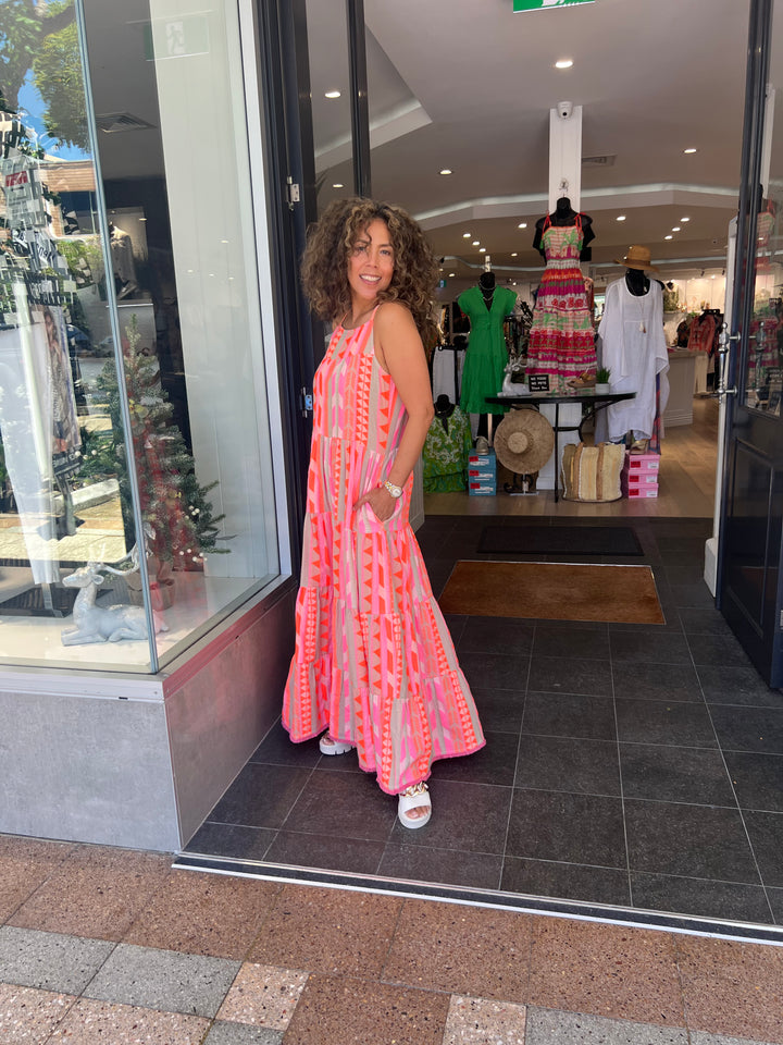 Hermosa Maxi Dress - Pink - RY19