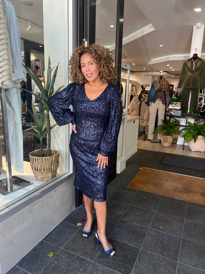 Valkyrie Dress - Navy - FL93