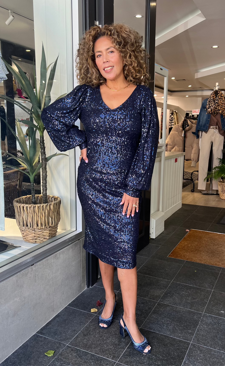 Valkyrie Dress - Navy - FL93