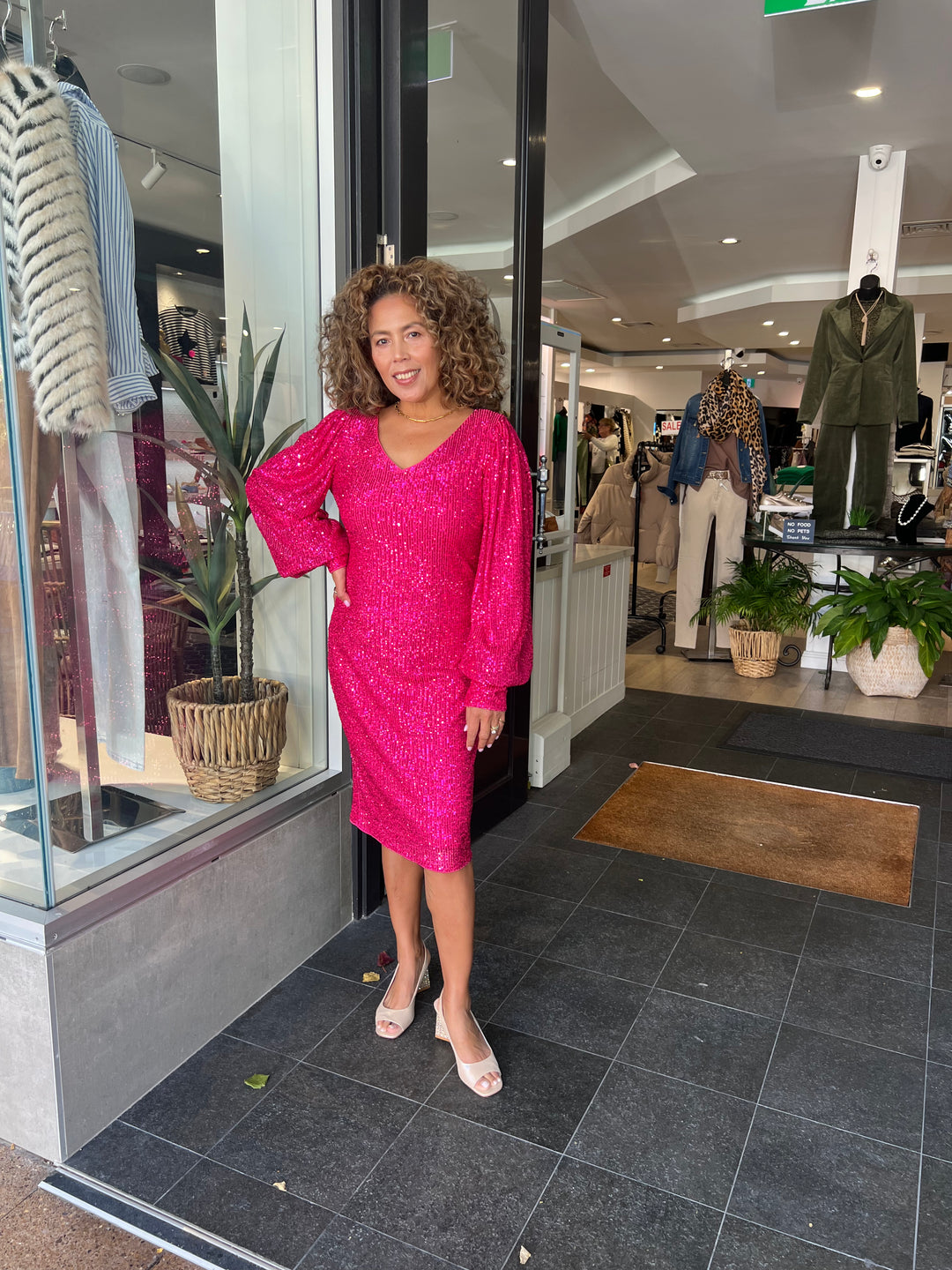 Valkyrie Dress - Fuchsia - FL93