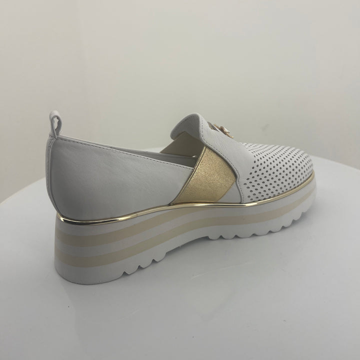 Ensom Sneaker - White/Gold - DJ12