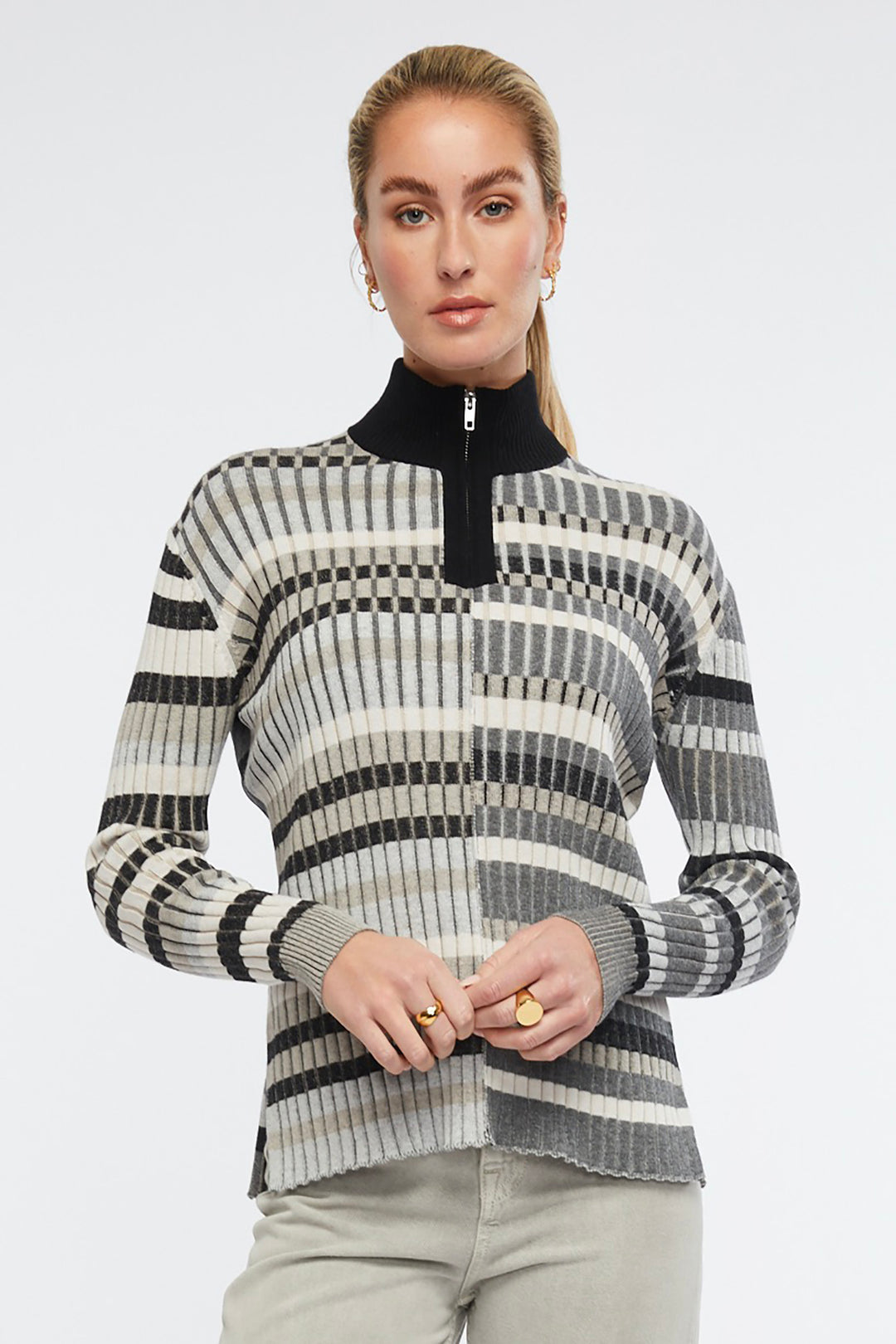 multi stripe front jumper from Zaket & Plover