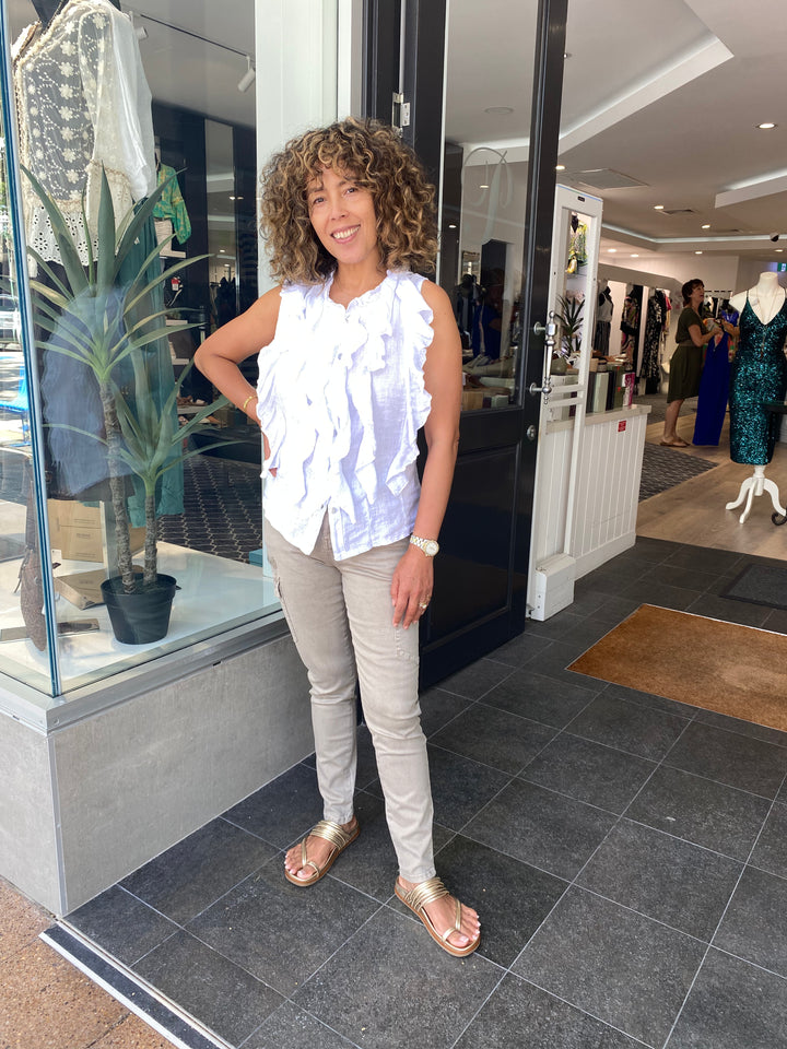 Paige Cargo Jeans - Washed Natural - TZ1