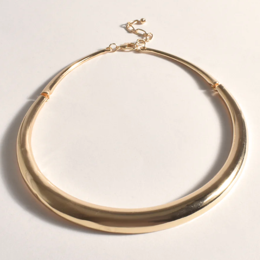Structured Collar Necklace - Gold - AD8