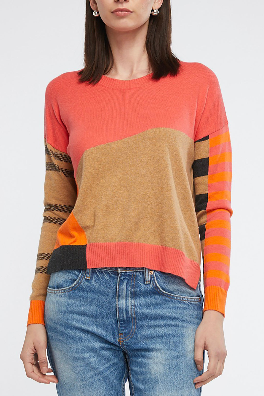 Eclectic Intarsia Jumper In Dubarry by Zacket & Plover