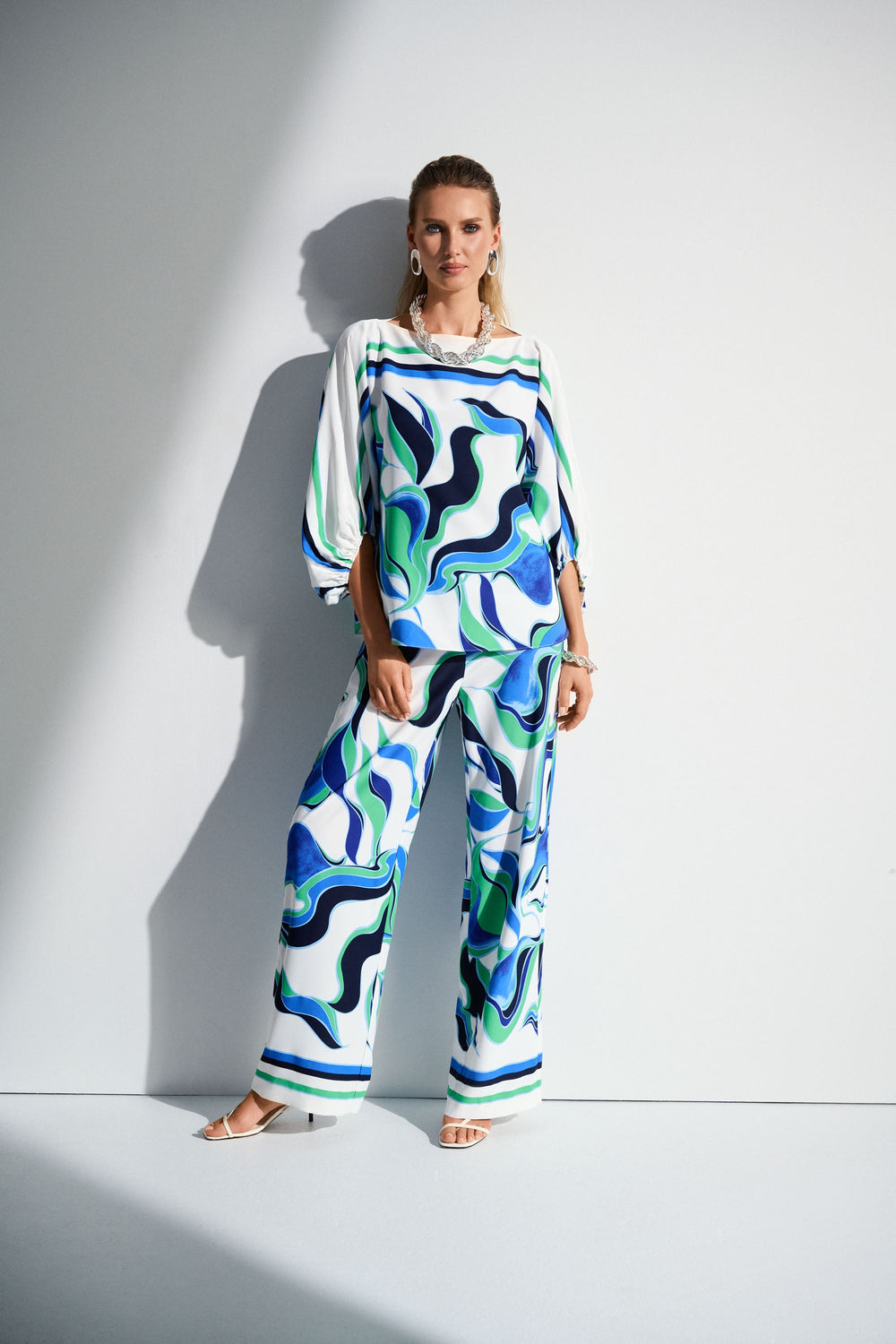 Abstract Print Boxy Top - JR58 - Pizazz BoutiqueJoseph Ribkoff