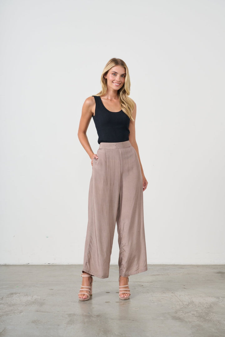 Aella Pant - Mushroom - CJ24 - Pizazz BoutiqueCaju