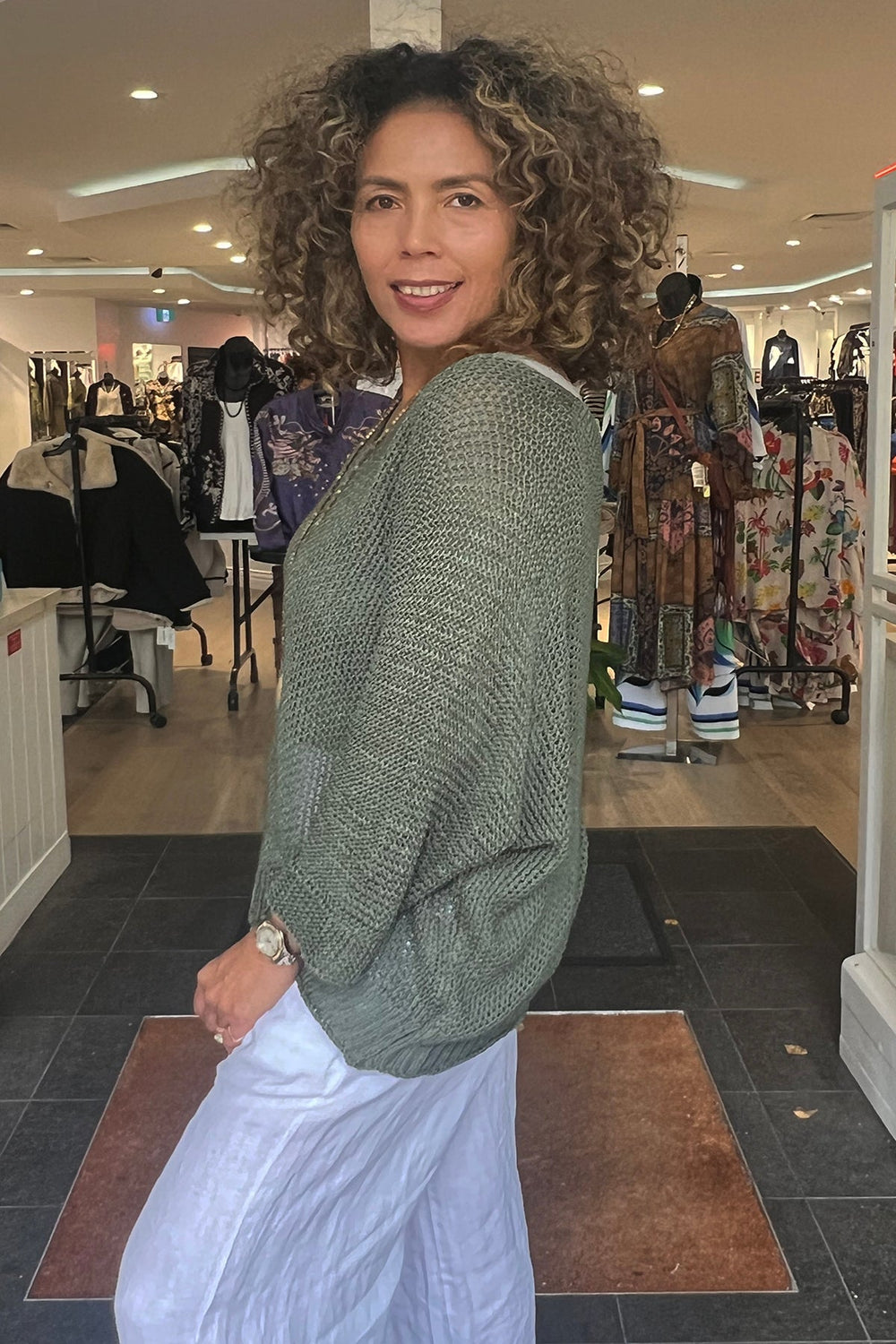 Andi Knit - Seagrass - CG4 - Pizazz BoutiqueCindy G