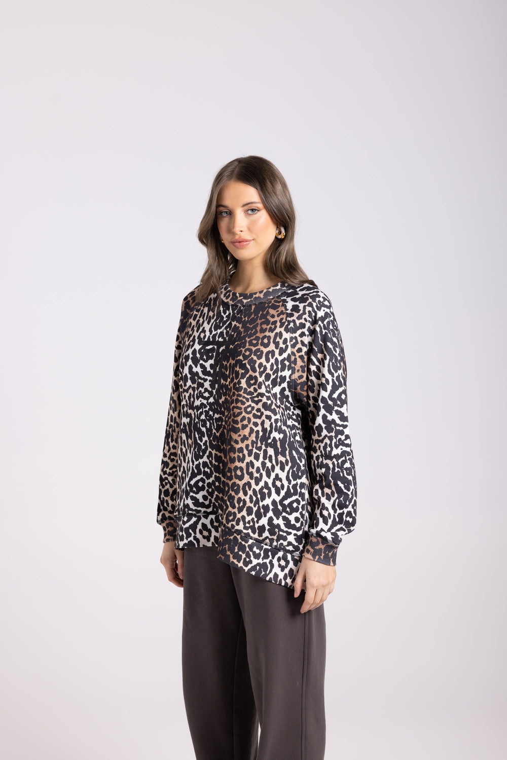 Animal Print Sweat - TT44 - Pizazz BoutiqueTwo - T's