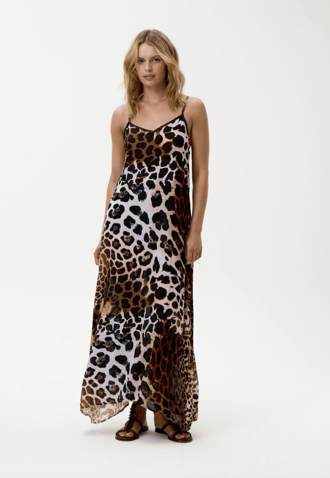 Antoinette Slip Dress - Lipari - Leopard - OS9 - Pizazz BoutiqueOneseason Australia