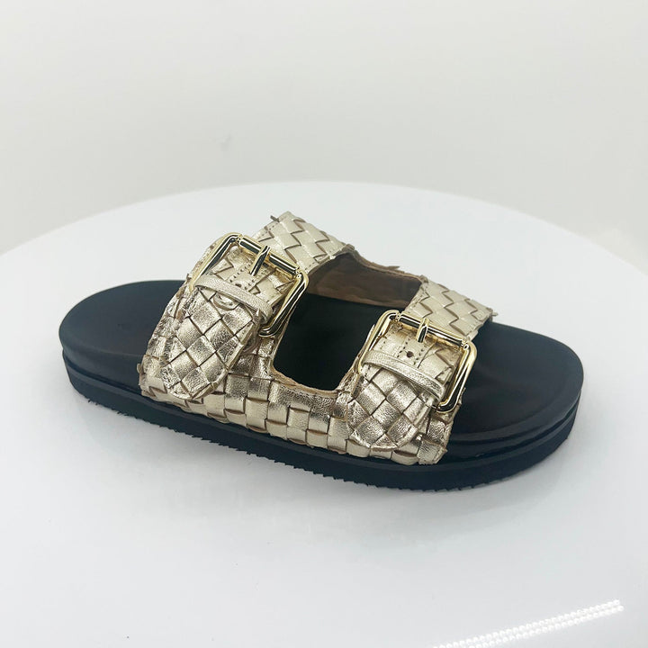Blair Sandal - Washed Gold - HS8 - Pizazz BoutiqueHuman