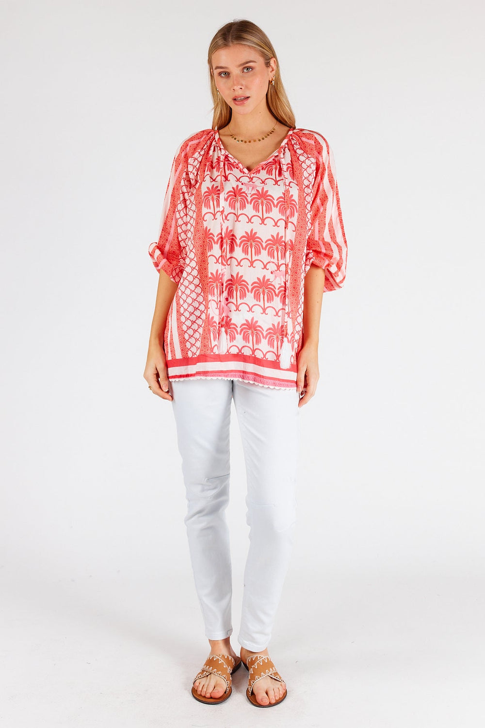 Blakely Top - Melon - LL46 - Pizazz BoutiqueLula Life