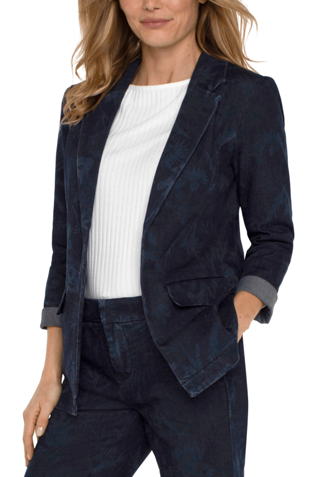 Boyfriend Blazer - Shadow Floral - AT15 - Pizazz BoutiqueLiverpool L.A
