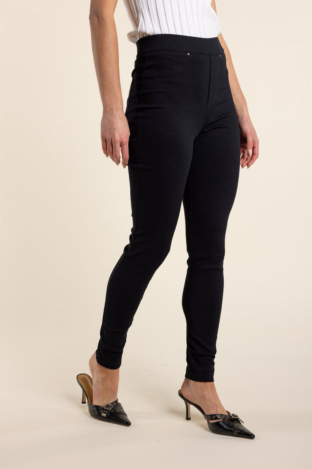 Brielle Pull On Pant - Black - TT40 - Pizazz BoutiqueTwo - T's