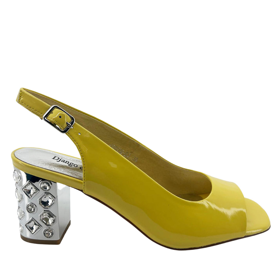 Udeem Heel in buttercup by Django & Juliette, sold and shipped from Pizazz Boutique online women's clothes shops Australia