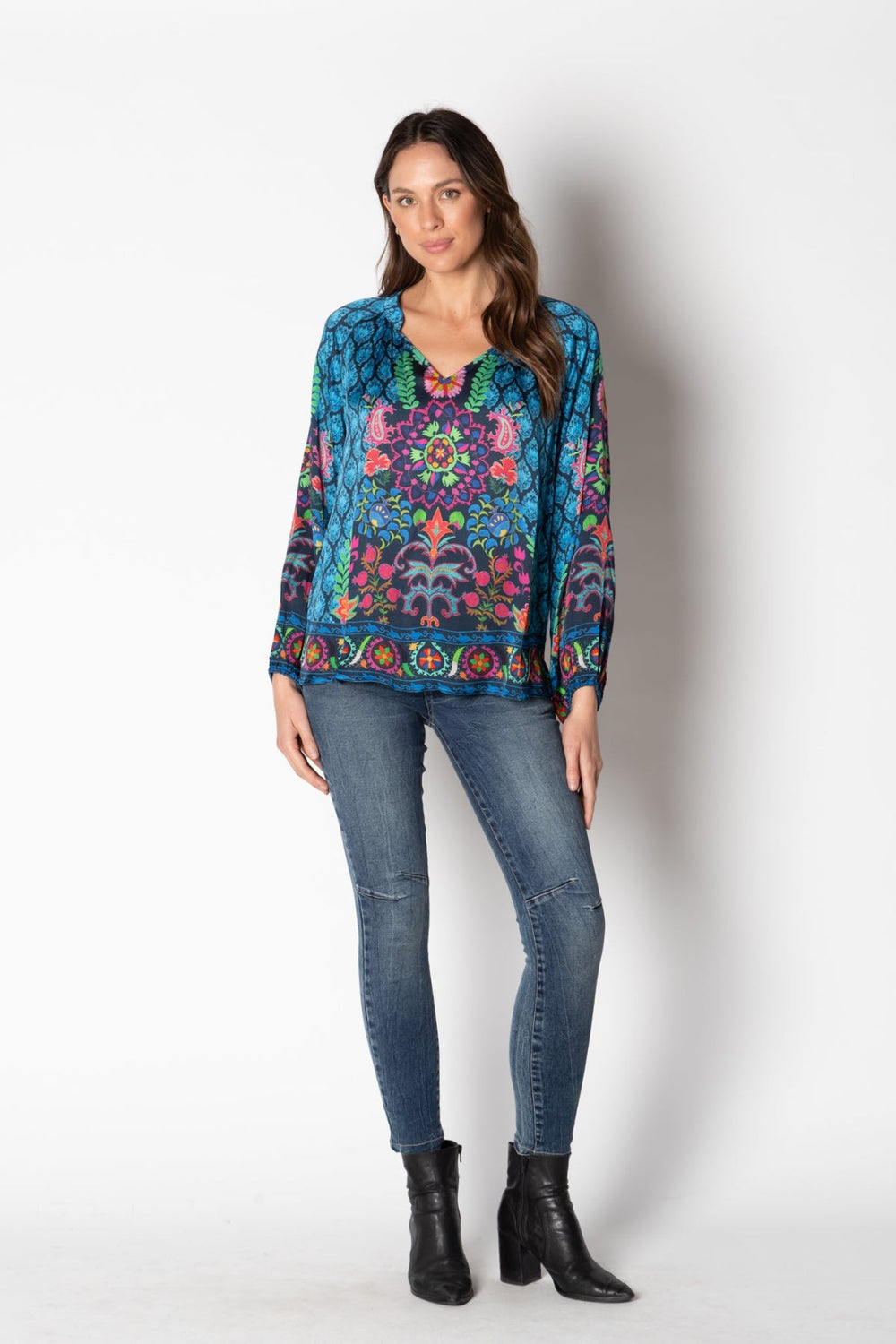 Camilla Shirt - Blue - RY2 - Pizazz BoutiqueRubyyaya