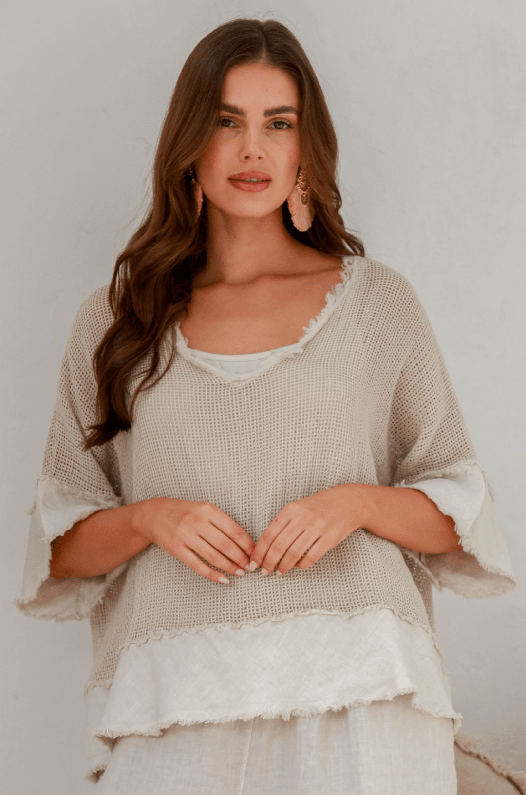 Carina Top - Sand - IC65 - Pizazz BoutiqueThe Italian Cartel
