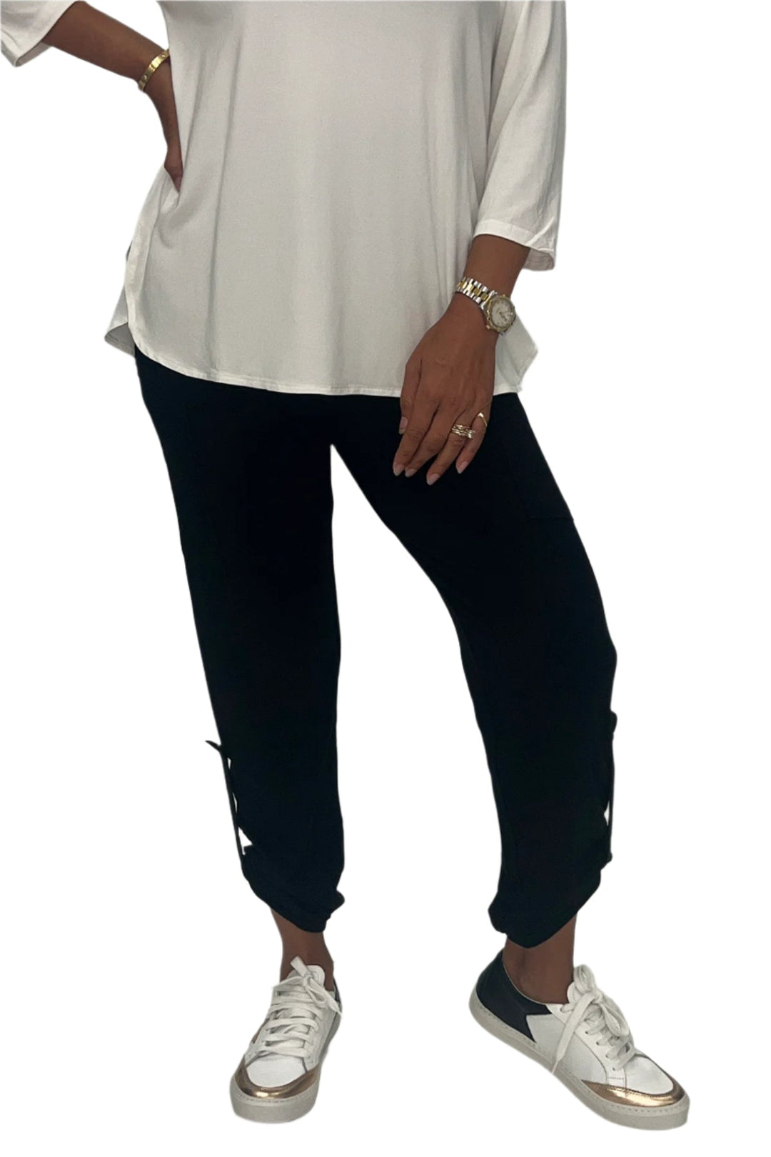 Charlotte Pocket Pant - Black - BO16 - Pizazz BoutiqueBamboo