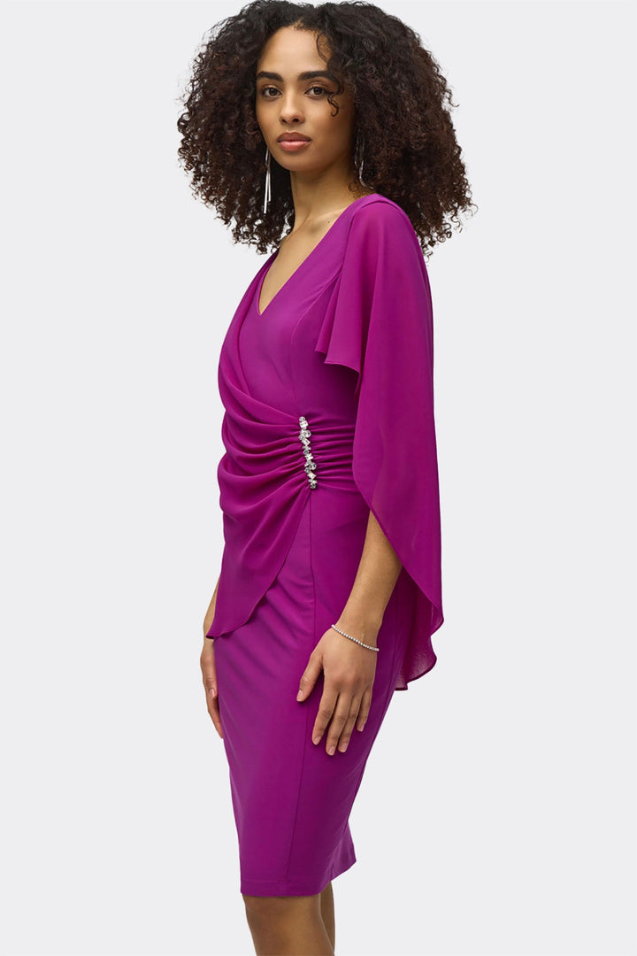 Chiffon Cape Dress - Empress - JR34 - Pizazz BoutiqueJoseph Ribkoff