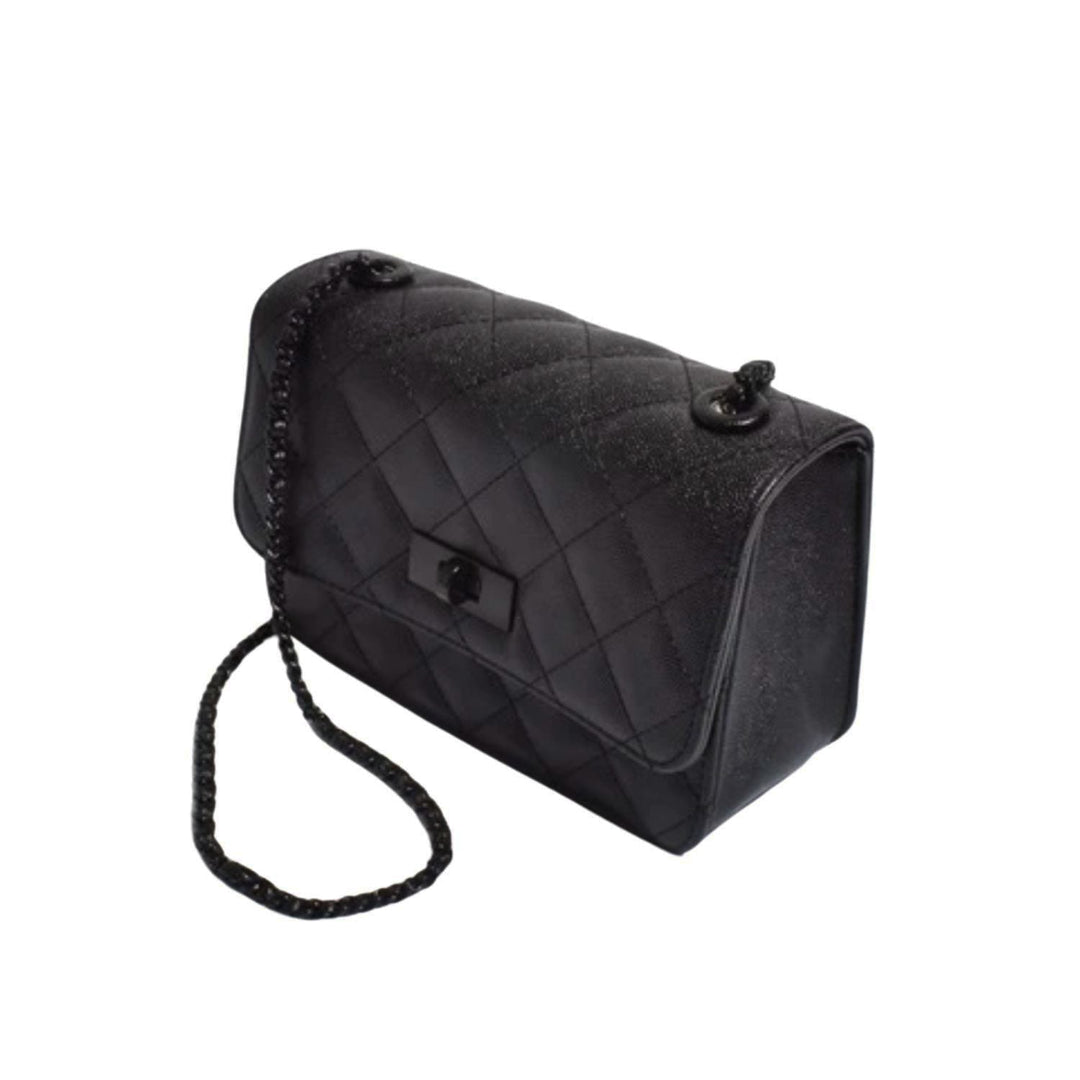 Cordelia Quilted Cross Body Bag - Black - AD30 - Pizazz BoutiqueAdorne