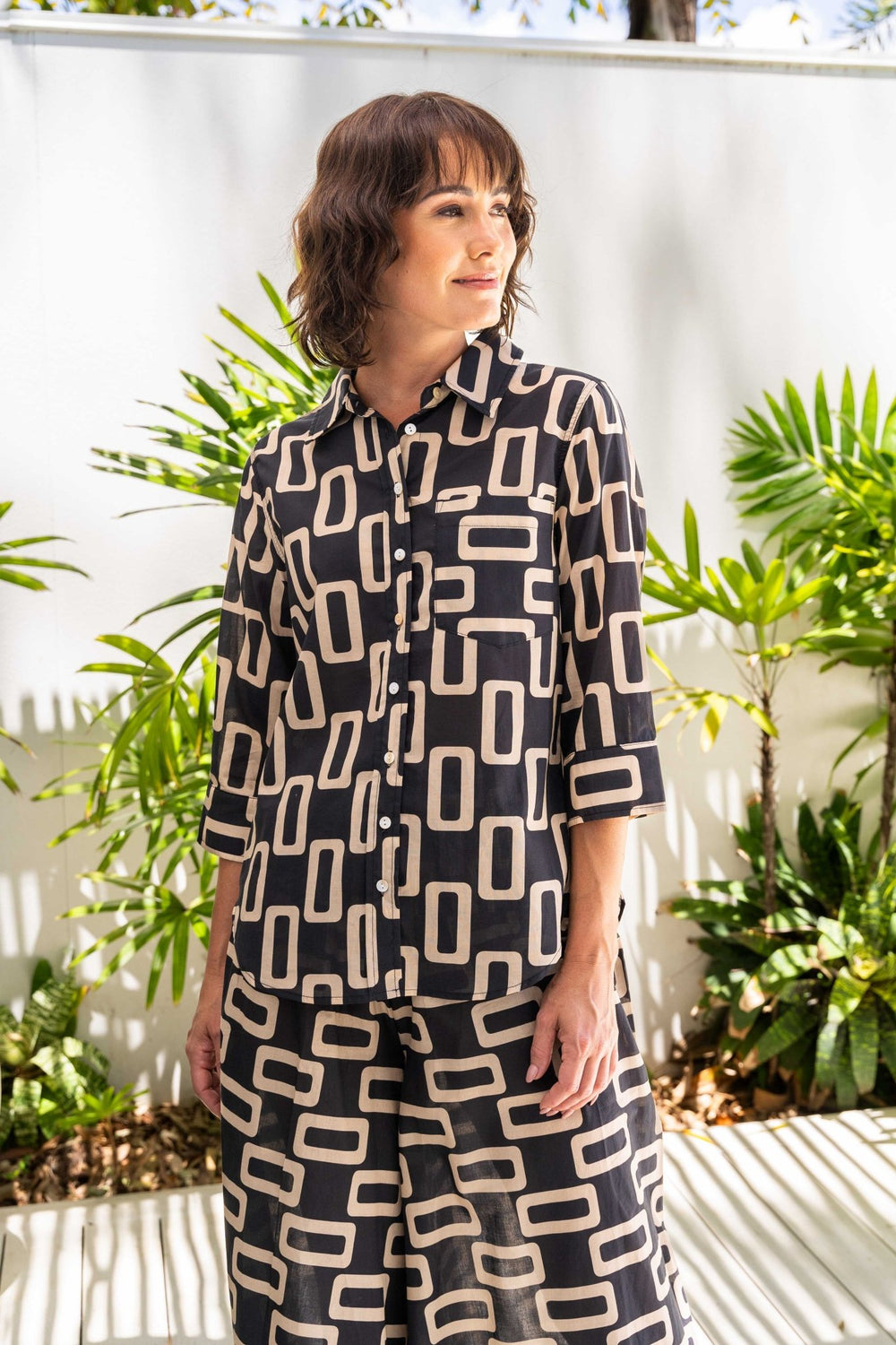 Cotton Geo Shirt - SS38 - Pizazz BoutiqueSee Saw