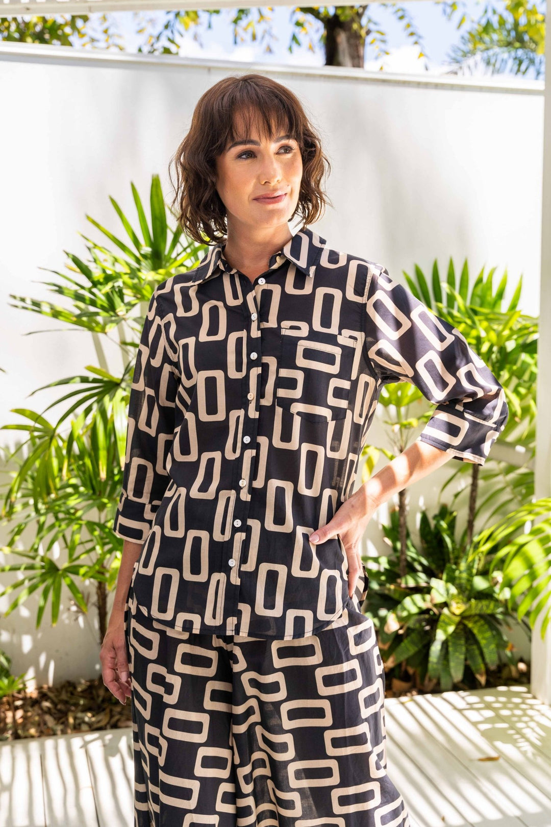 Cotton Geo Shirt - SS38 - Pizazz BoutiqueSee Saw