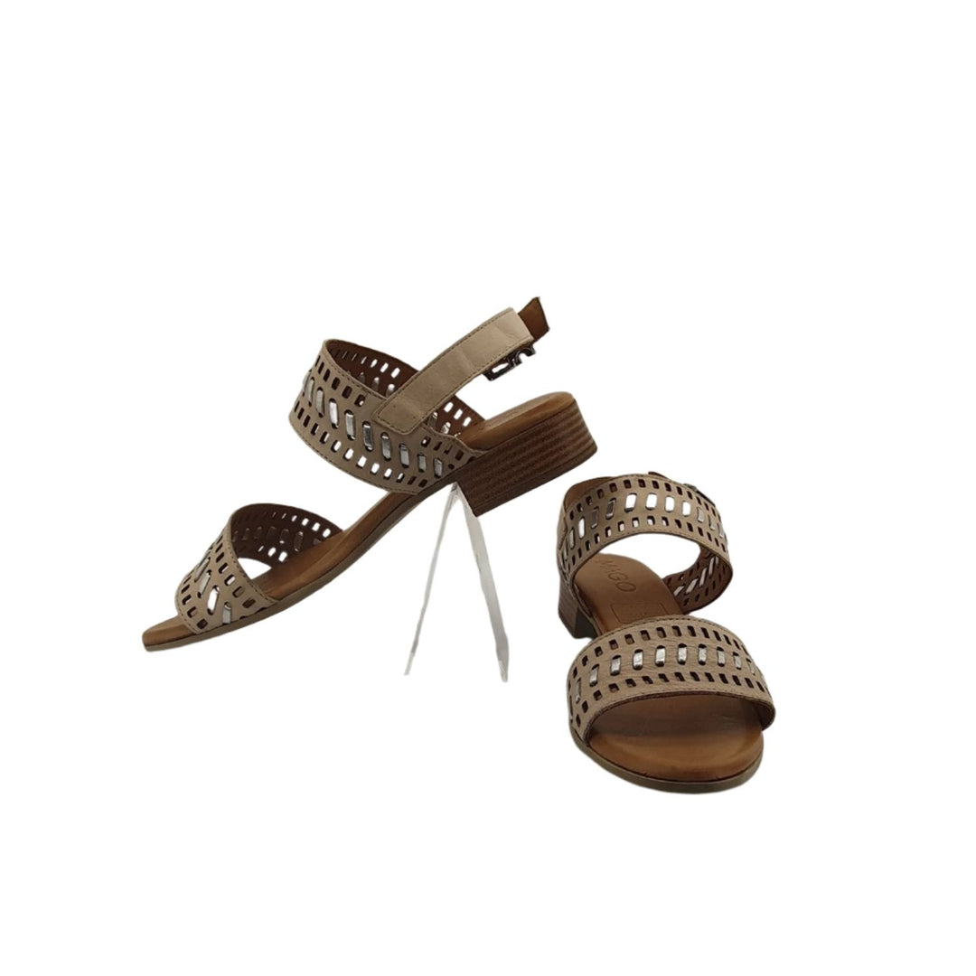 Danica Sandal - Beige/Silver - MG5 - Pizazz BoutiqueMago