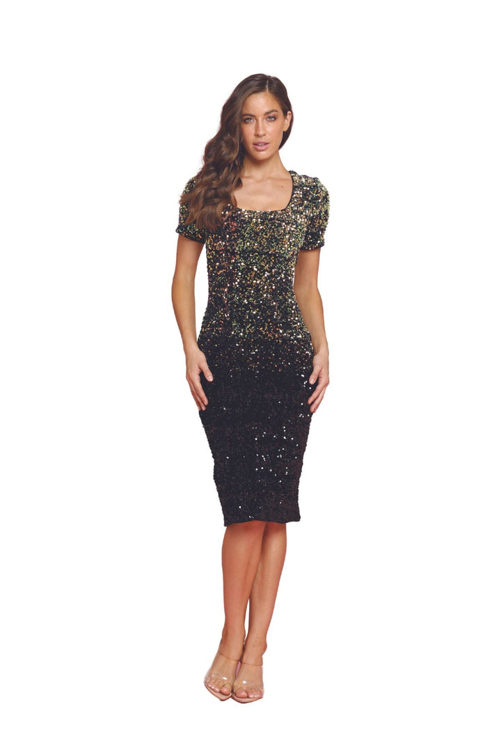 Dior Dress - Black Two Tone - ROM74 - Pizazz BoutiqueRomance