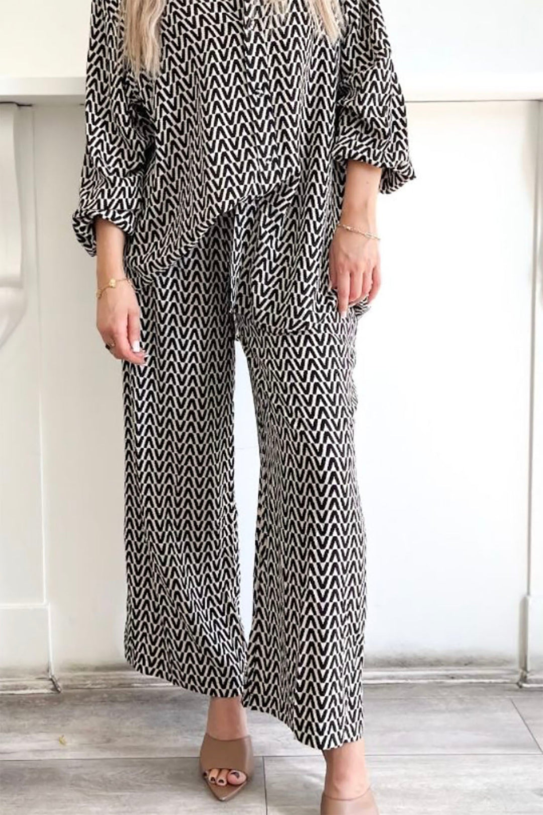 Drew Bamboo Pant - Geo - SO12 - Pizazz BoutiquePizazz Boutique