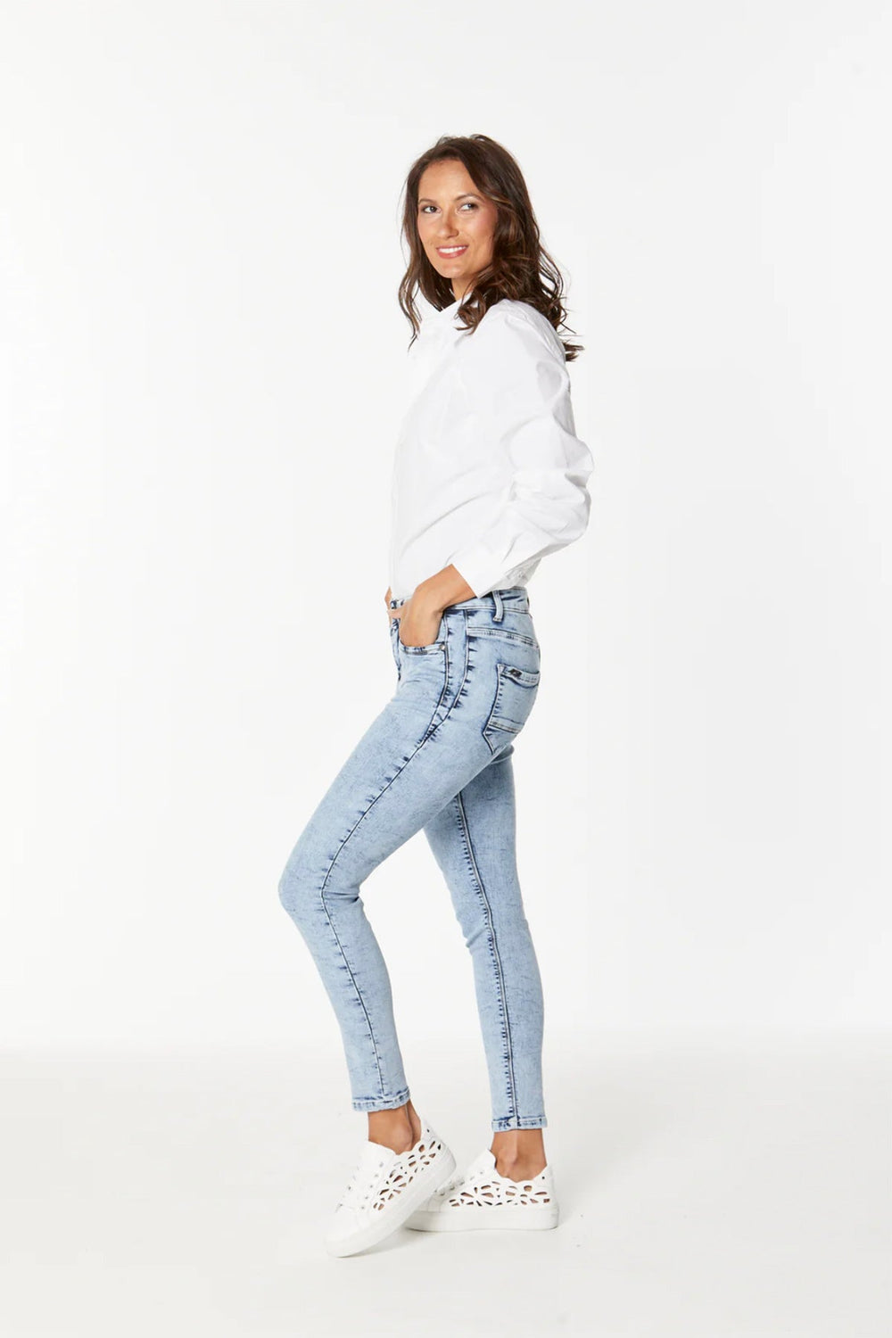 Dublin Hybrid Jeans - Wash - NLJ4 - Pizazz BoutiqueNew London Jeans