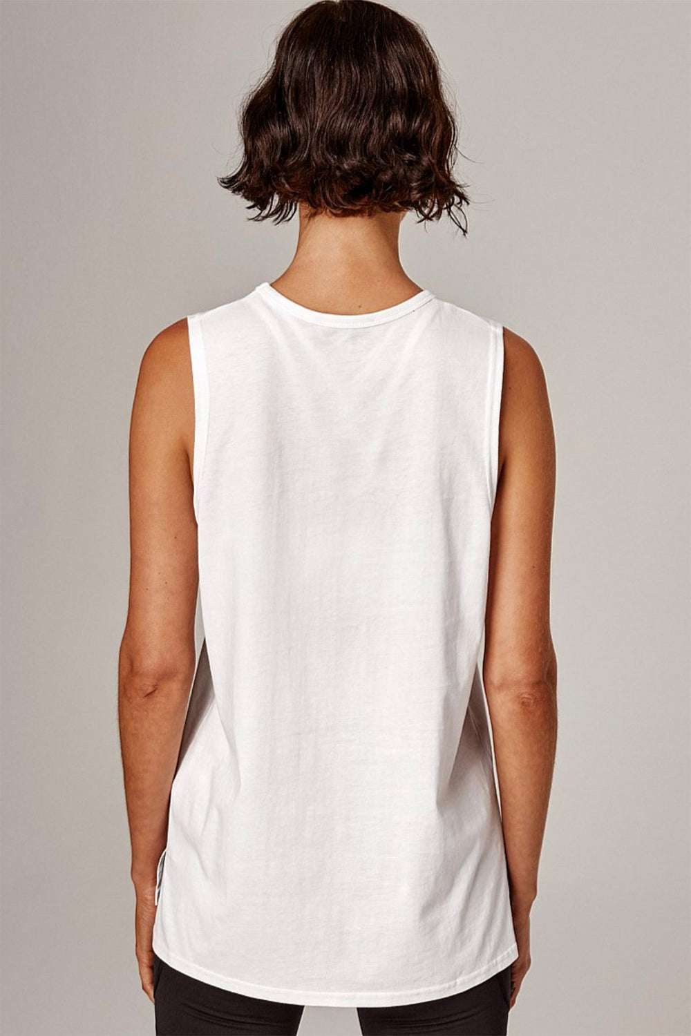 Easy Rider Muscle Tank - White - RB8 - Pizazz BoutiqueRunning Bare