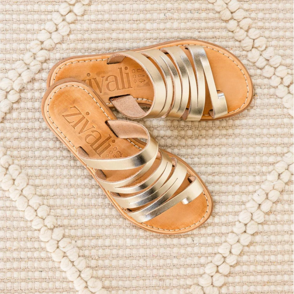 Eleni Sandal - Gold - ZV1 - Pizazz BoutiqueZivali