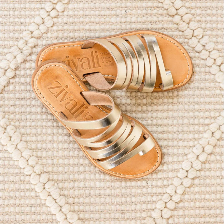 Eleni Sandal - Gold - ZV1 - Pizazz BoutiqueZivali