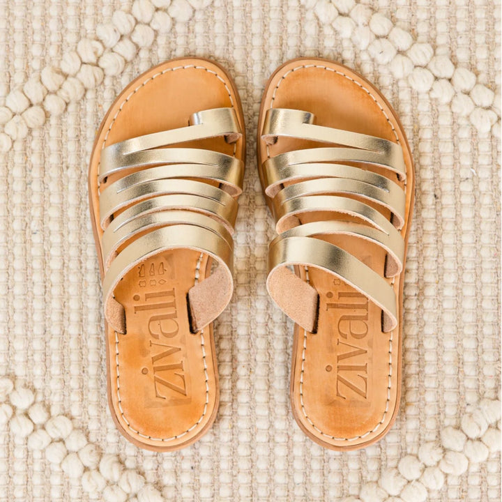 Eleni Sandal - Gold - ZV1 - Pizazz BoutiqueZivali