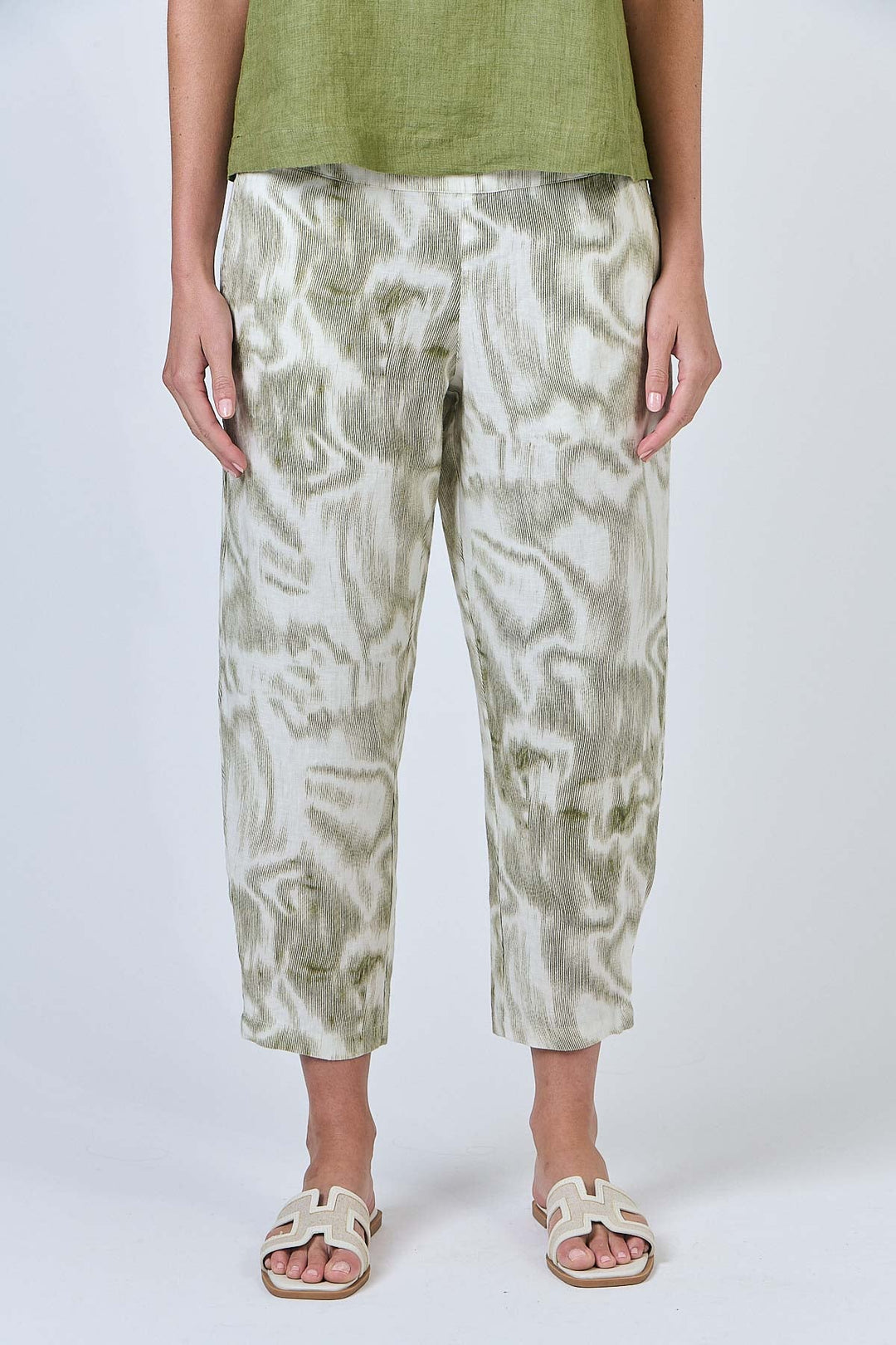 Eliza Linen Pant - Ripple - OJ59 - Pizazz BoutiqueNaturals By O & J