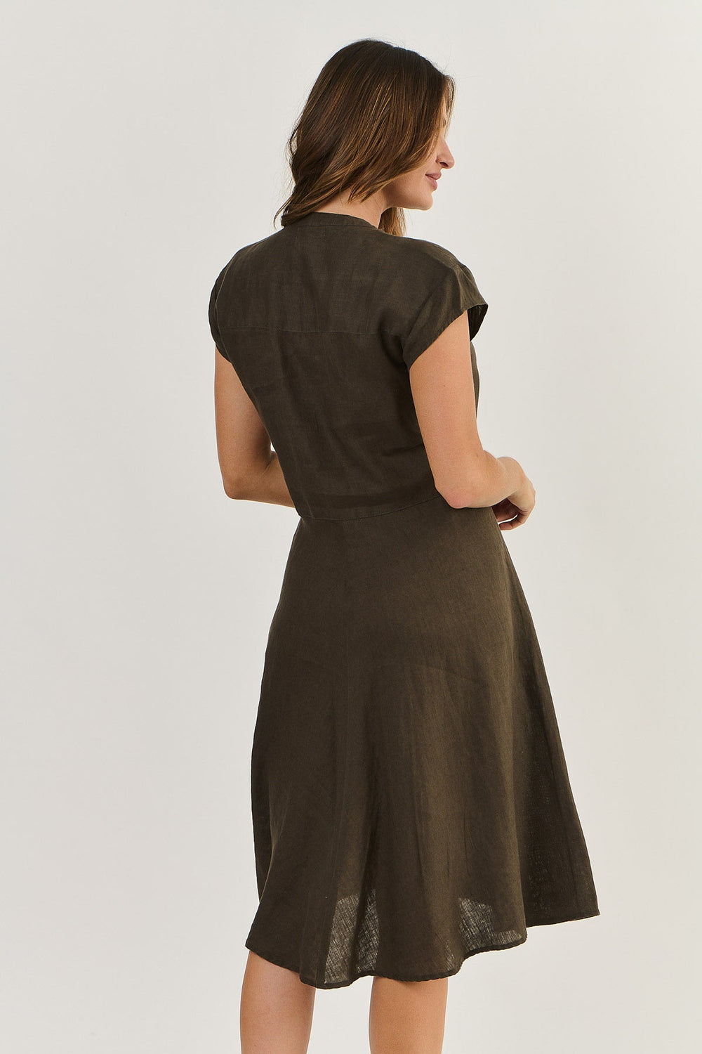 Erica Sleeveless Dress - Espresso - OJ12 - Pizazz BoutiqueNaturals By O & J
