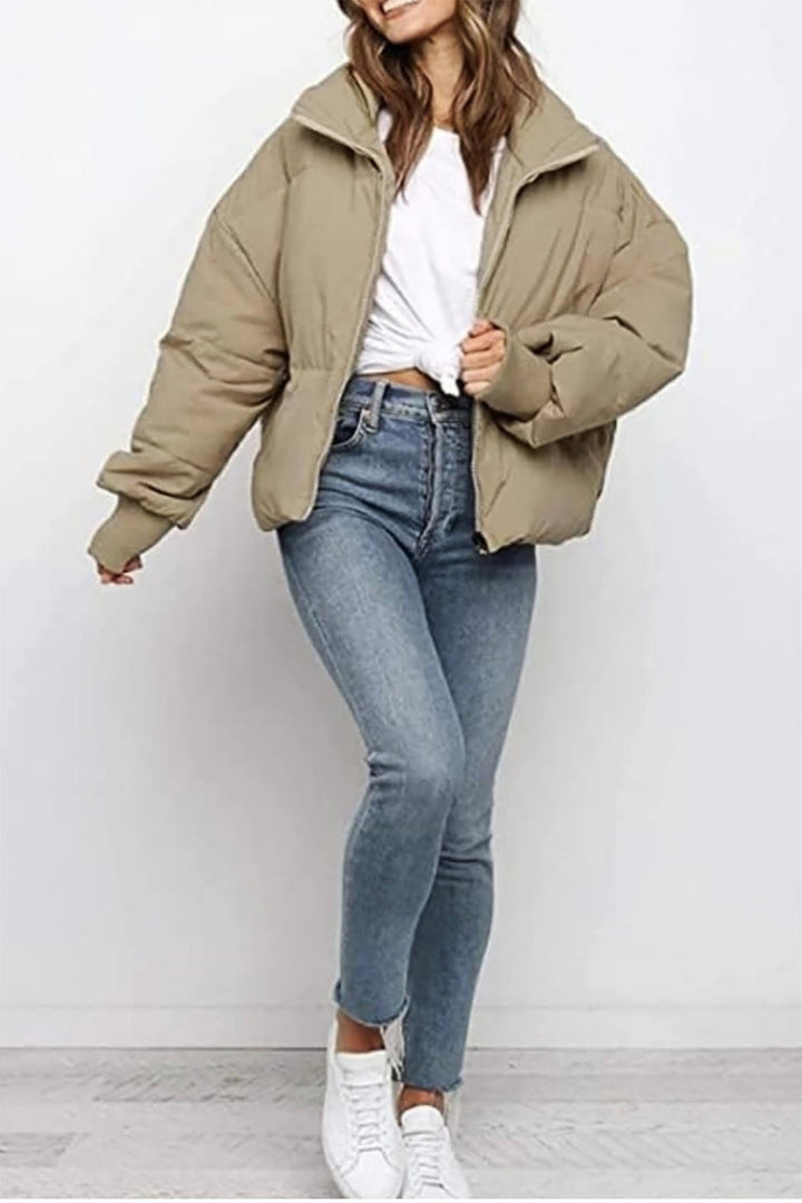 Evelyn Puffer Jacket - Beige - MF3 - Pizazz BoutiqueMutig