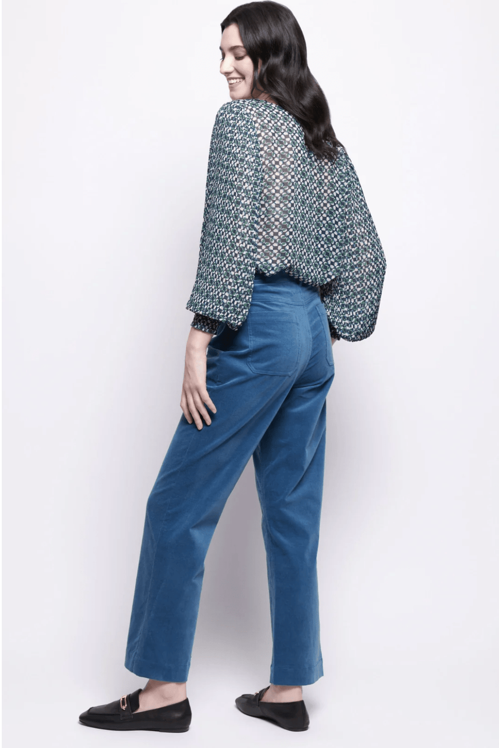 Fancy Pants - Retro Blue - F14 - Pizazz BoutiqueFoil