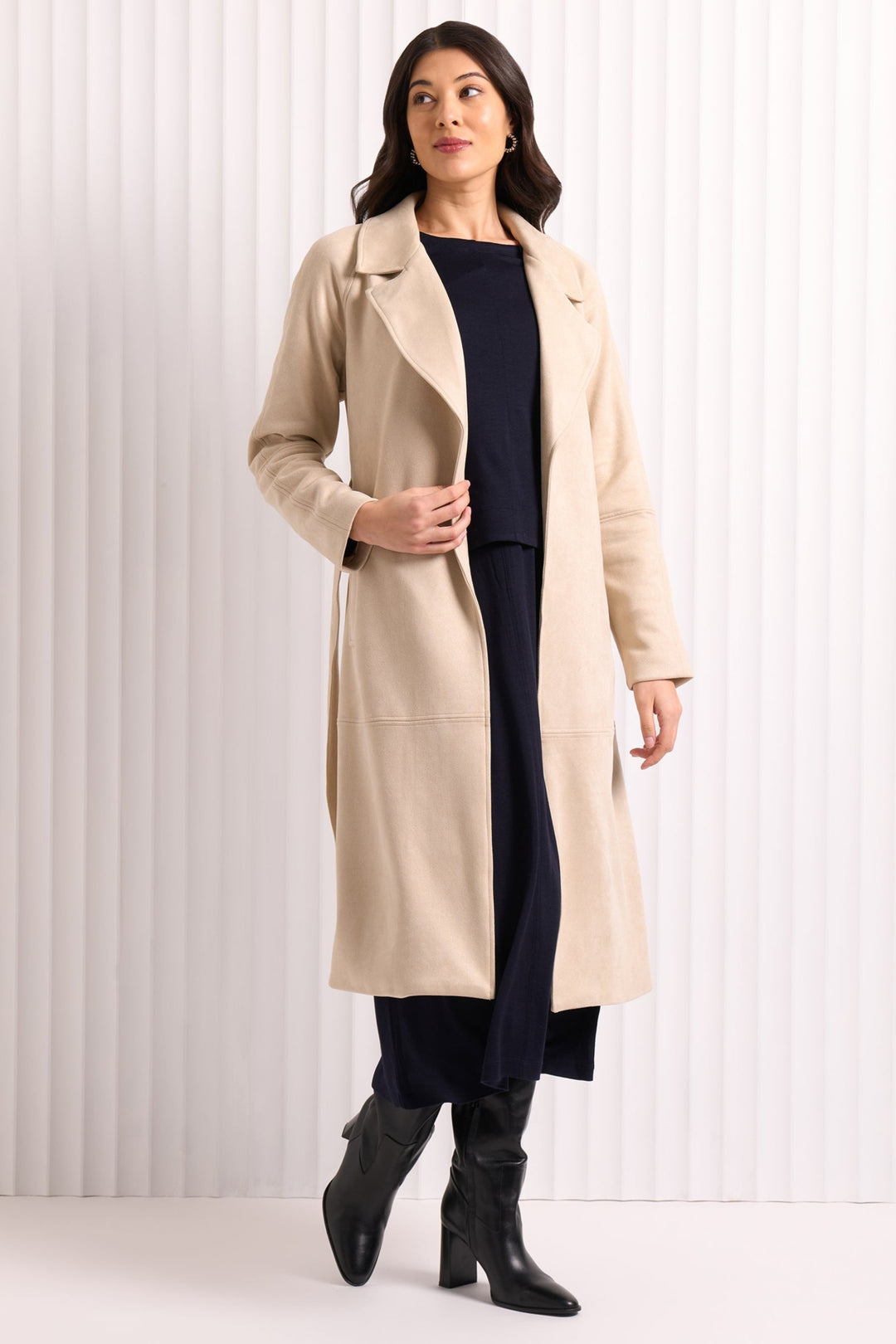 Faux - Sure Trench - Chalk - F26 - Pizazz BoutiqueFoil