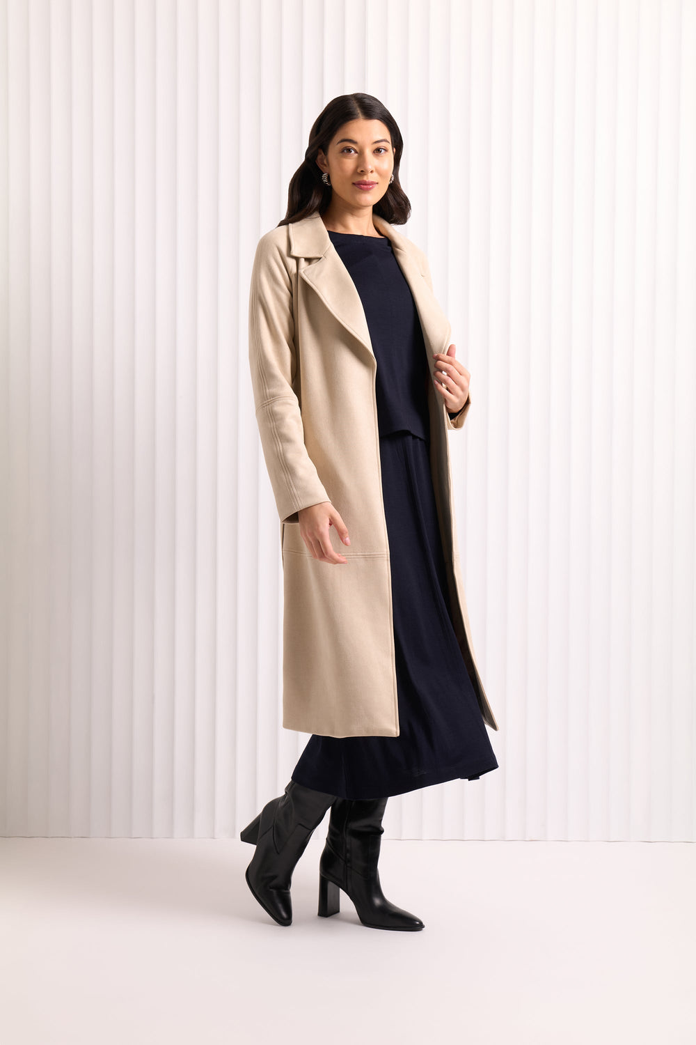 Faux - Sure Trench - Chalk - F26 - Pizazz BoutiqueFoil