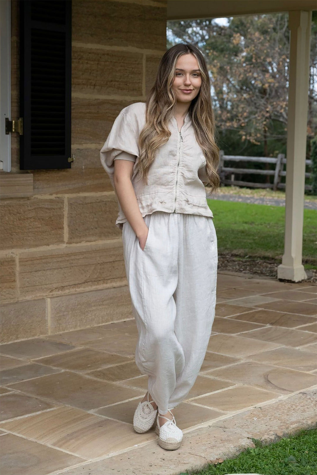 Fern Pants - Sand - IC45 - Pizazz BoutiqueThe Italian Cartel