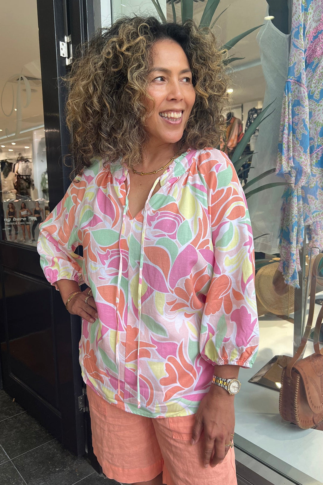 Florida Beach Shirt - Multi - GS20 - Pizazz BoutiqueGordon smith