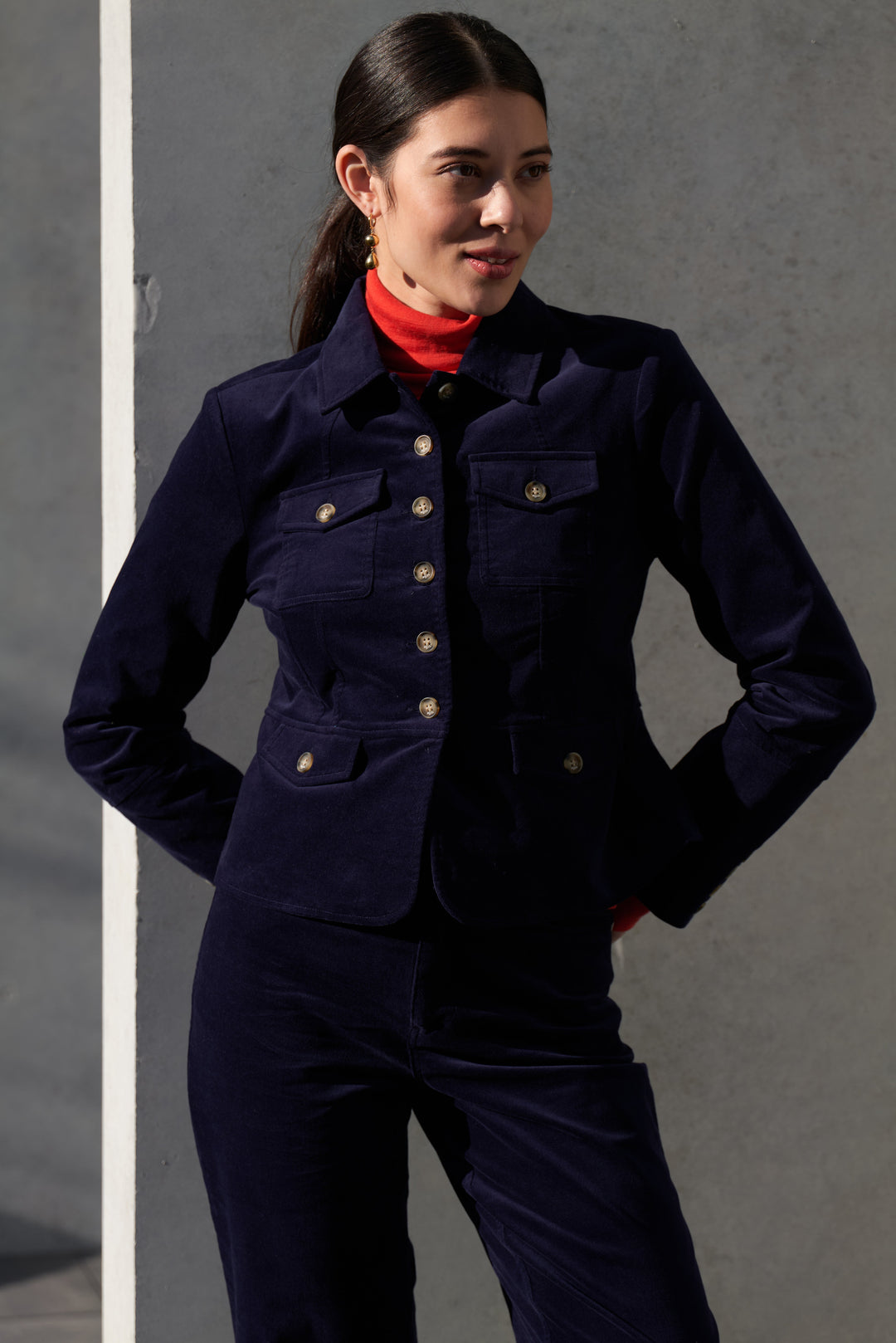 For The Re - Cord Jacket - Midnight - F8 - Pizazz BoutiqueFoil