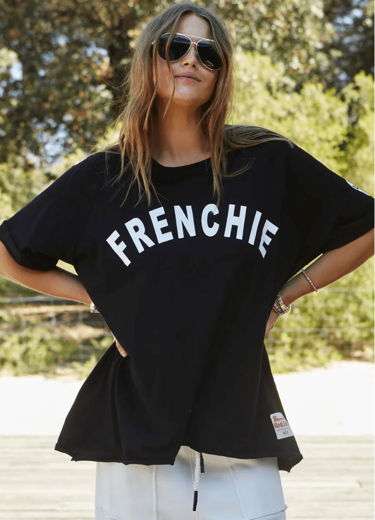 Frenchie Tee - Black - HC10 - Pizazz BoutiqueHammill + Co