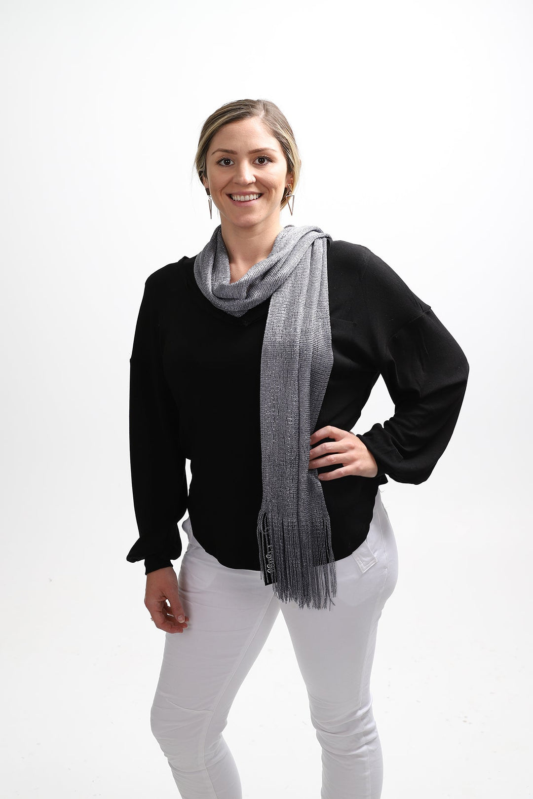 Gatsby Shawl | Pewter | SR165 - Pizazz BoutiqueStellar Rose