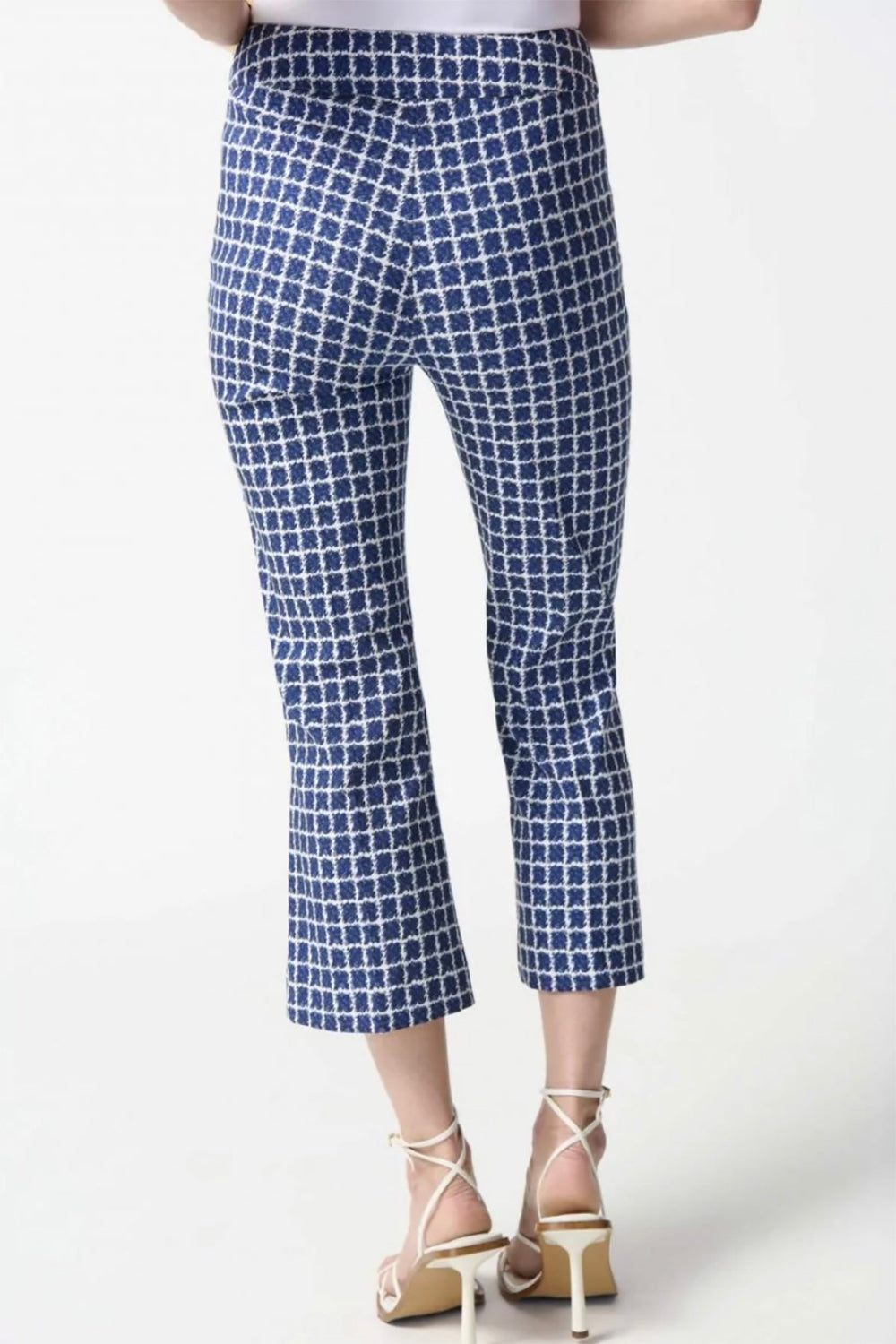 Geo Flare Pant - Blue/White - JR30 - Pizazz BoutiqueJoseph Ribkoff
