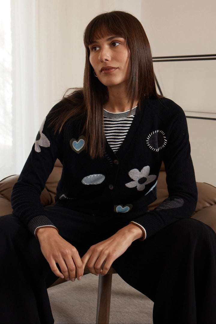 Happy Cardi - Black - ZP6 - Pizazz BoutiqueZaket & Plover