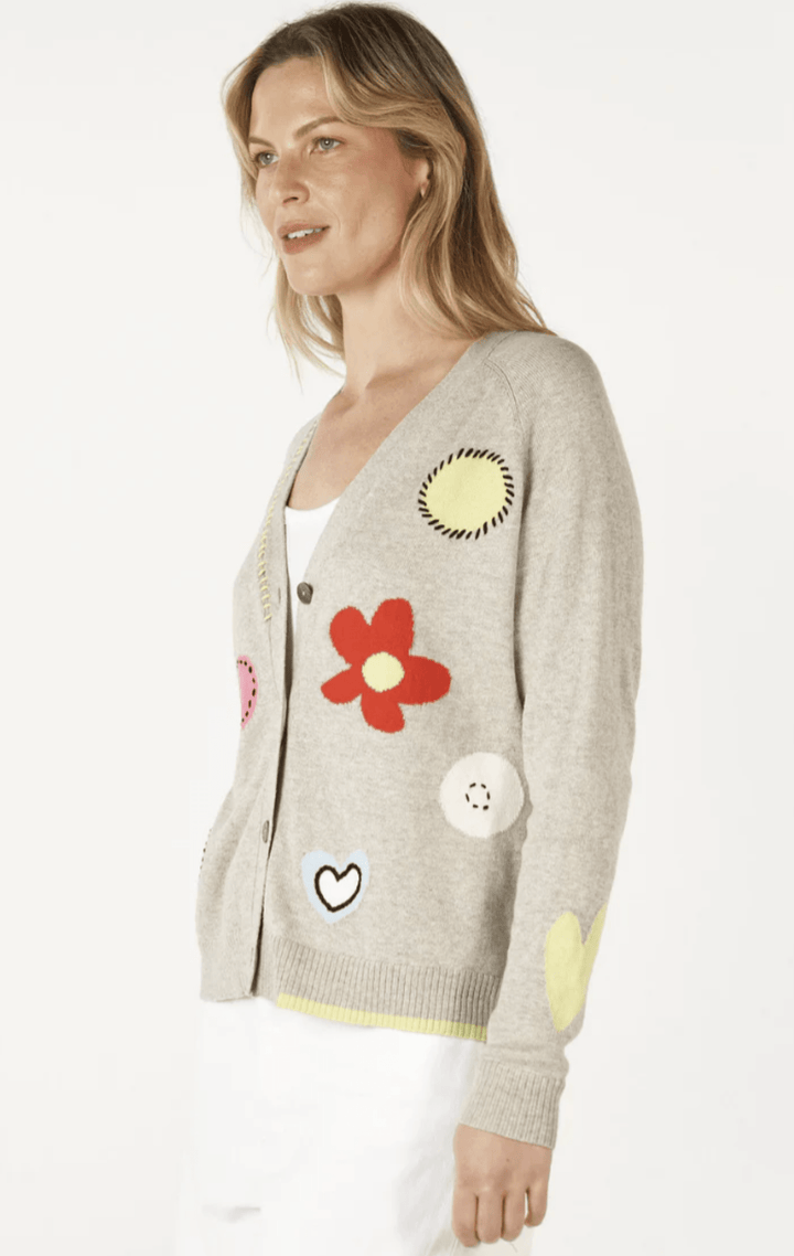 Happy Cardi - Marl - ZP6 - Pizazz BoutiqueZaket & Plover