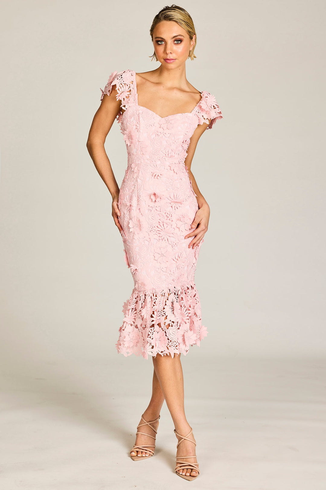 Harper Rose Dress - Pink - PR4 - Pizazz BoutiquePink Ruby