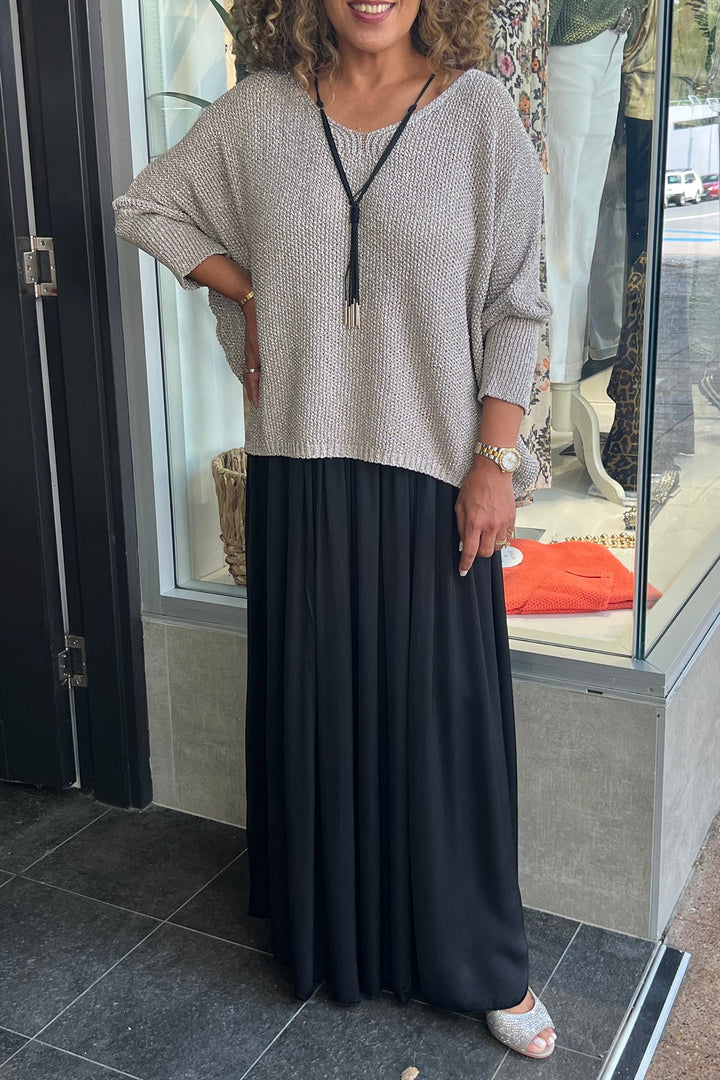 Harper Silk Skirt - Black - CG56 - Pizazz BoutiqueCindy G